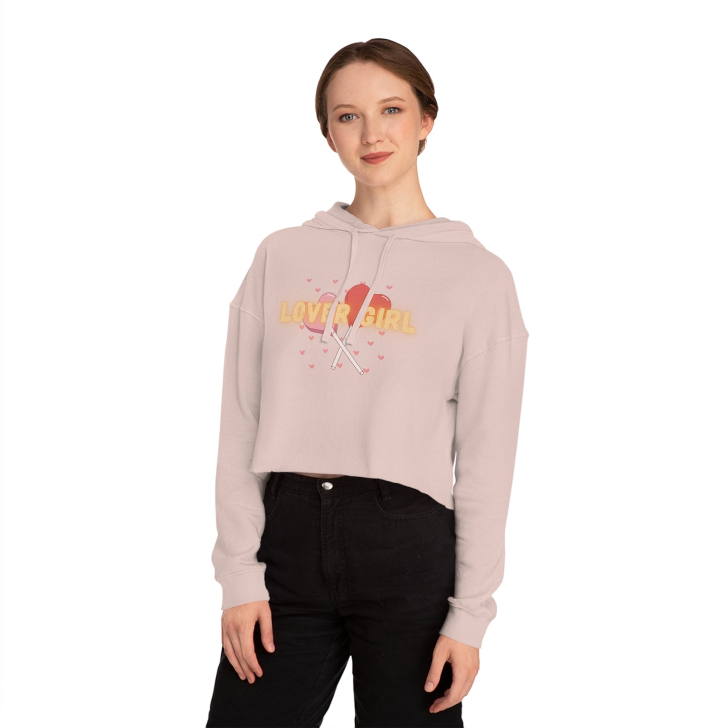 Daite Lover Girl Cropped Girlfriend Hoodie